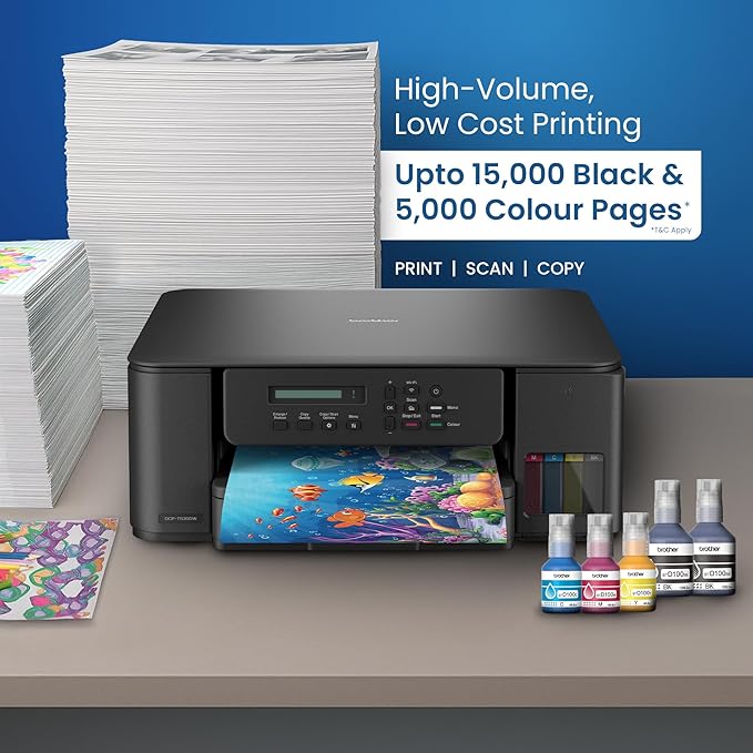 Refurbished Brother DCP-T535DW WiFi Duplex Ink Tank Printer - Image 4