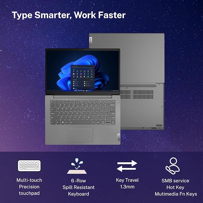 Refurbished Lenovo V14 i3 13th Gen Laptop 16GB RAM 512GB SSD - Image 3