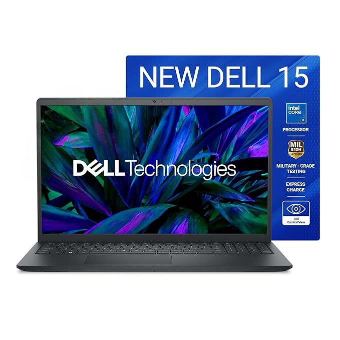 Refurbished Dell 15 14th Gen Intel Core 3 Laptop 8GB RAM 512GB SSD