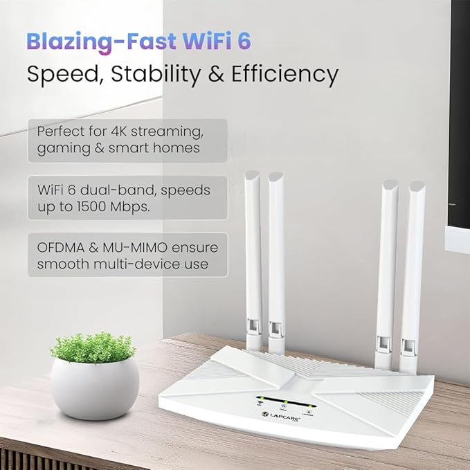 LAPCARE 4G LTE WiFi Router with All SIM Support - Image 2