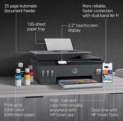 HP Smart Tank 530 Wireless All-in-One Printer - Image 3